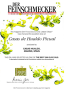 エクストラ・ヴァージン・オリーブオイル カサス・デ・ウアルド Casas De Hualdo picual ピクアル